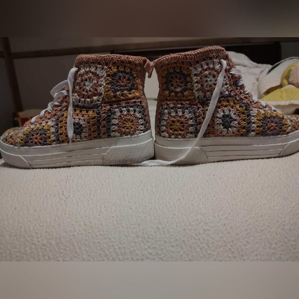 Lucky Brand crochet high tops
